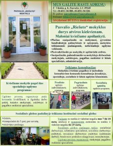 Pasvalio Riešuto mokyklos KVIETIMAS